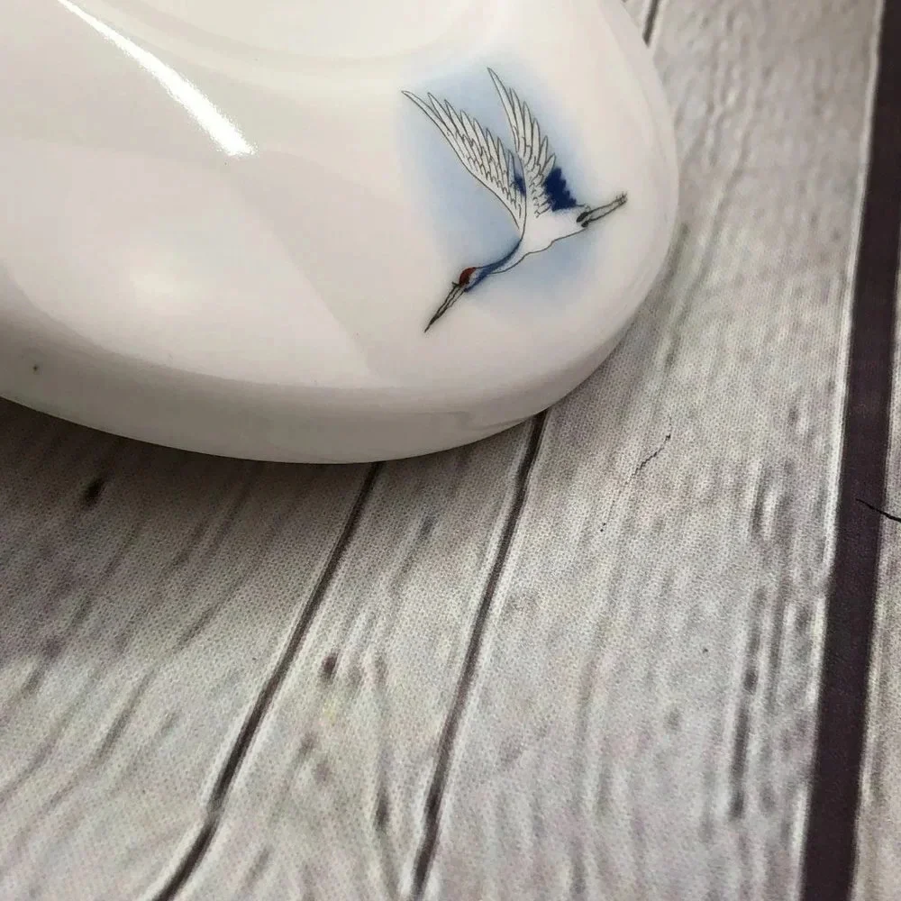vintage Haengnamsa snow bone china cottagecore blue white